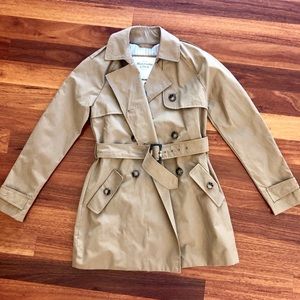 Belted trench coat